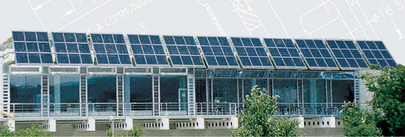 Solarmodule, Solarkraftwerk, Solargewerbebau